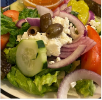 Order Greek Salad  food online from Alexis Diner store, Newburgh on bringmethat.com