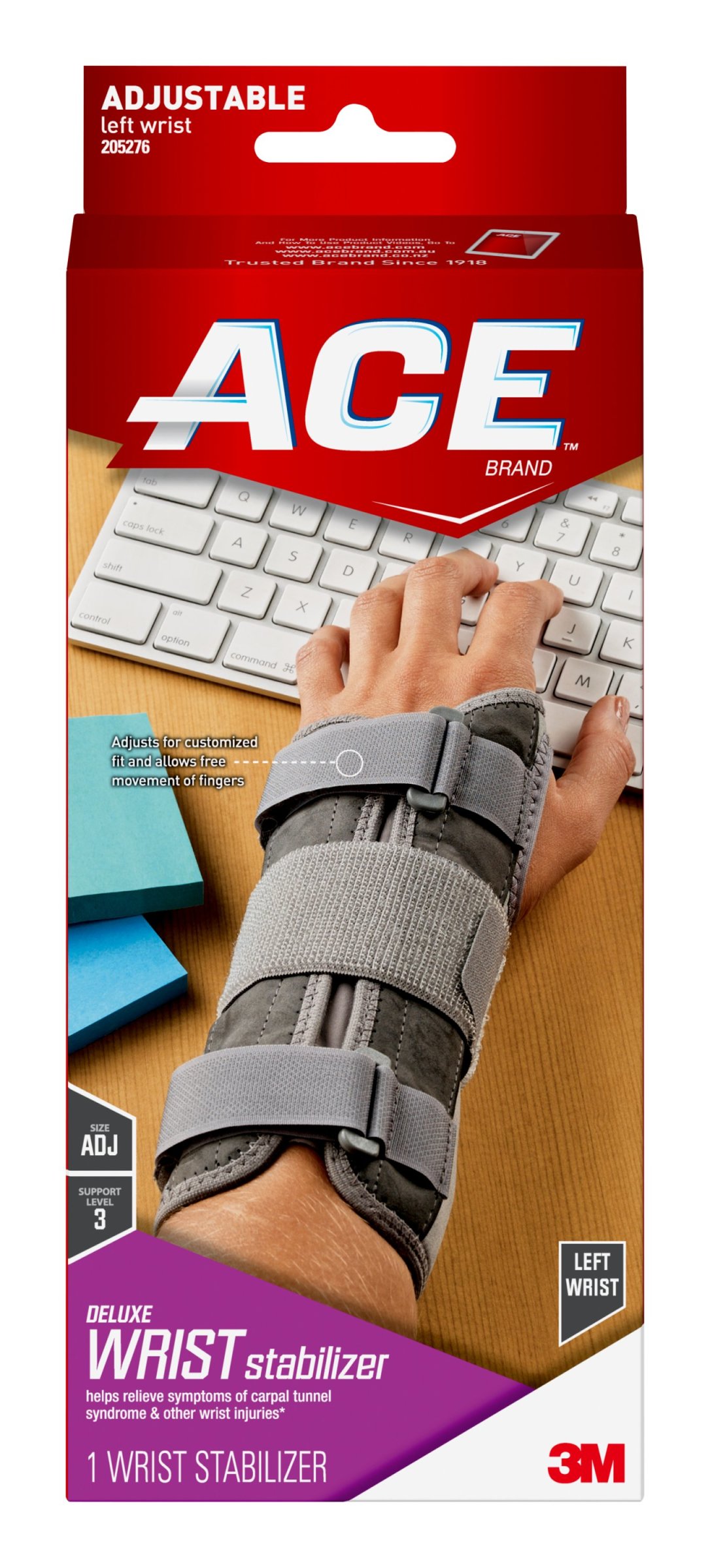 Order ACE Deluxe Wrist Brace, Left Adjustable - 1 ct food online from Rite Aid store, Antelope on bringmethat.com