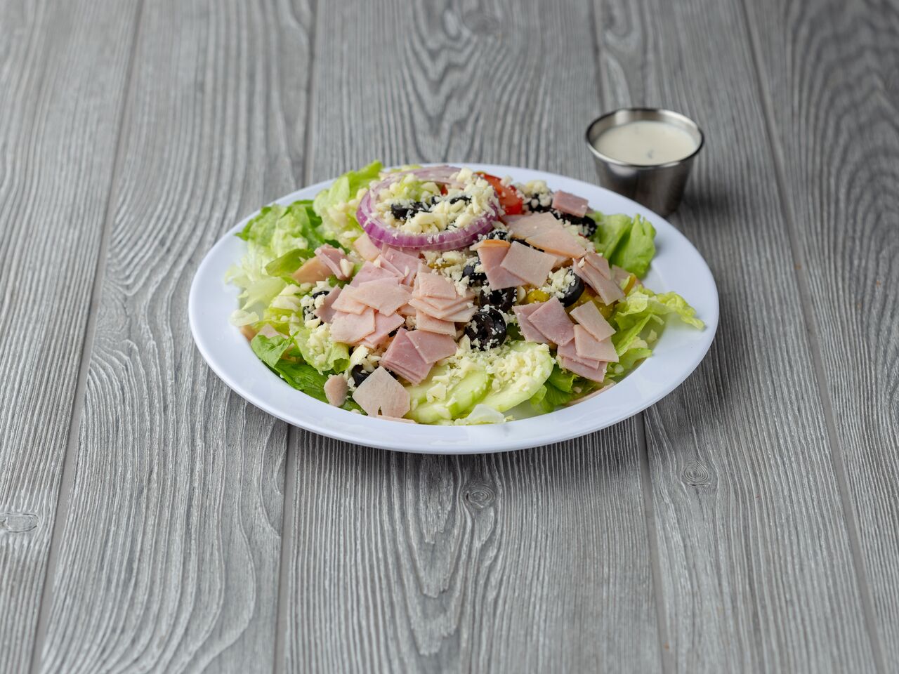 Order Chef's Salad food online from Avila's Pizza X Two store, Long Beach on bringmethat.com