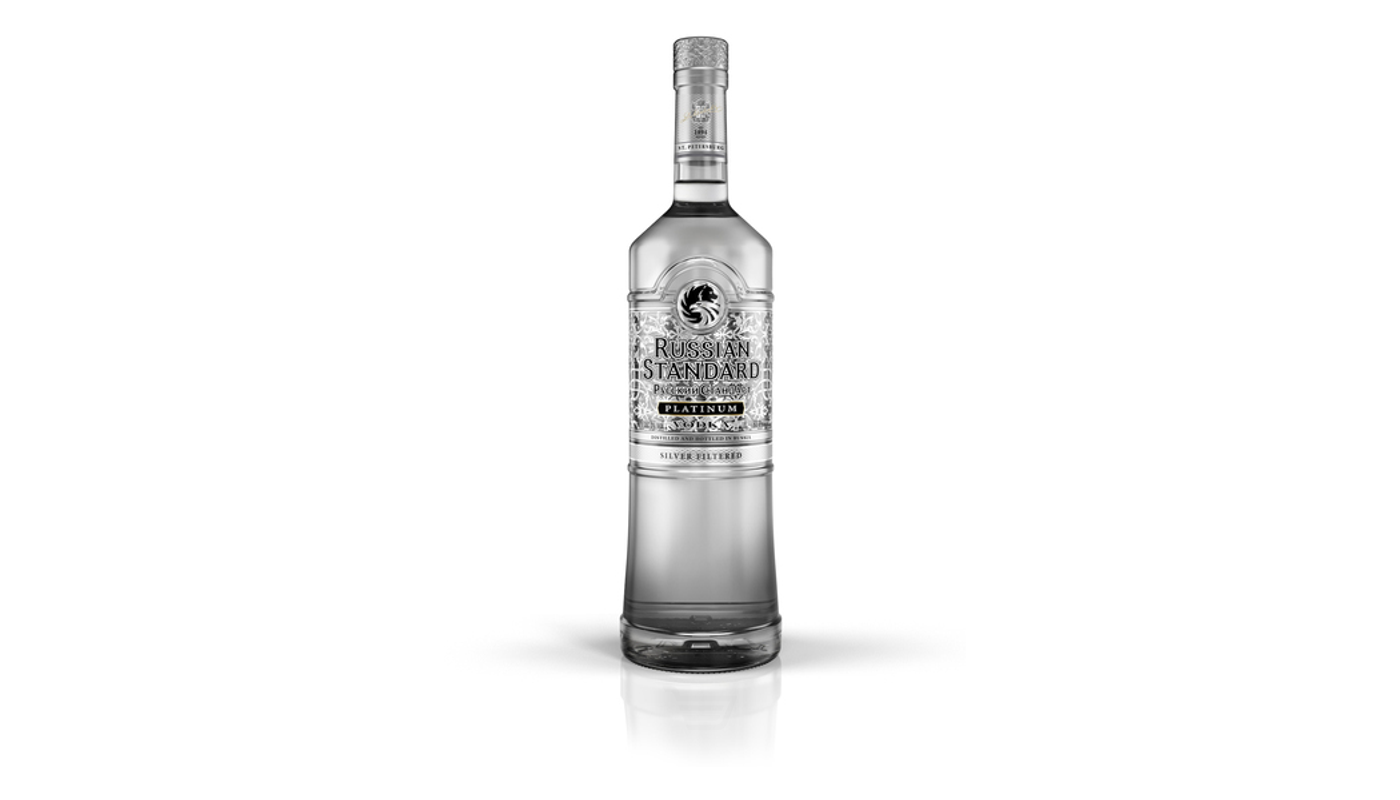 Order Russian Standard Platinum Vodka 750mL food online from Liquor Palace store, Burbank on bringmethat.com