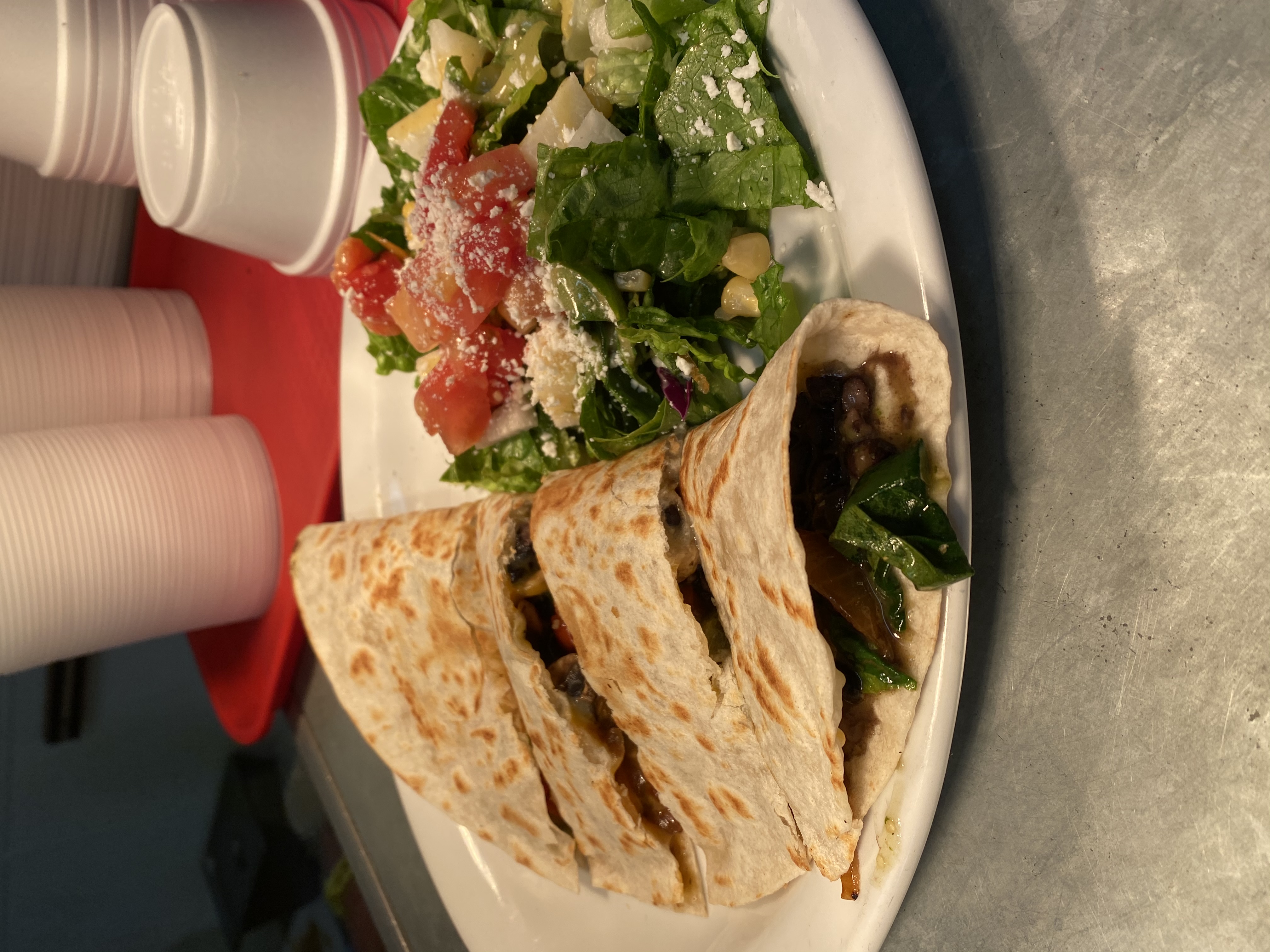 Order Vegetarian Quesadilla food online from Mexicali Grill store, Modesto on bringmethat.com