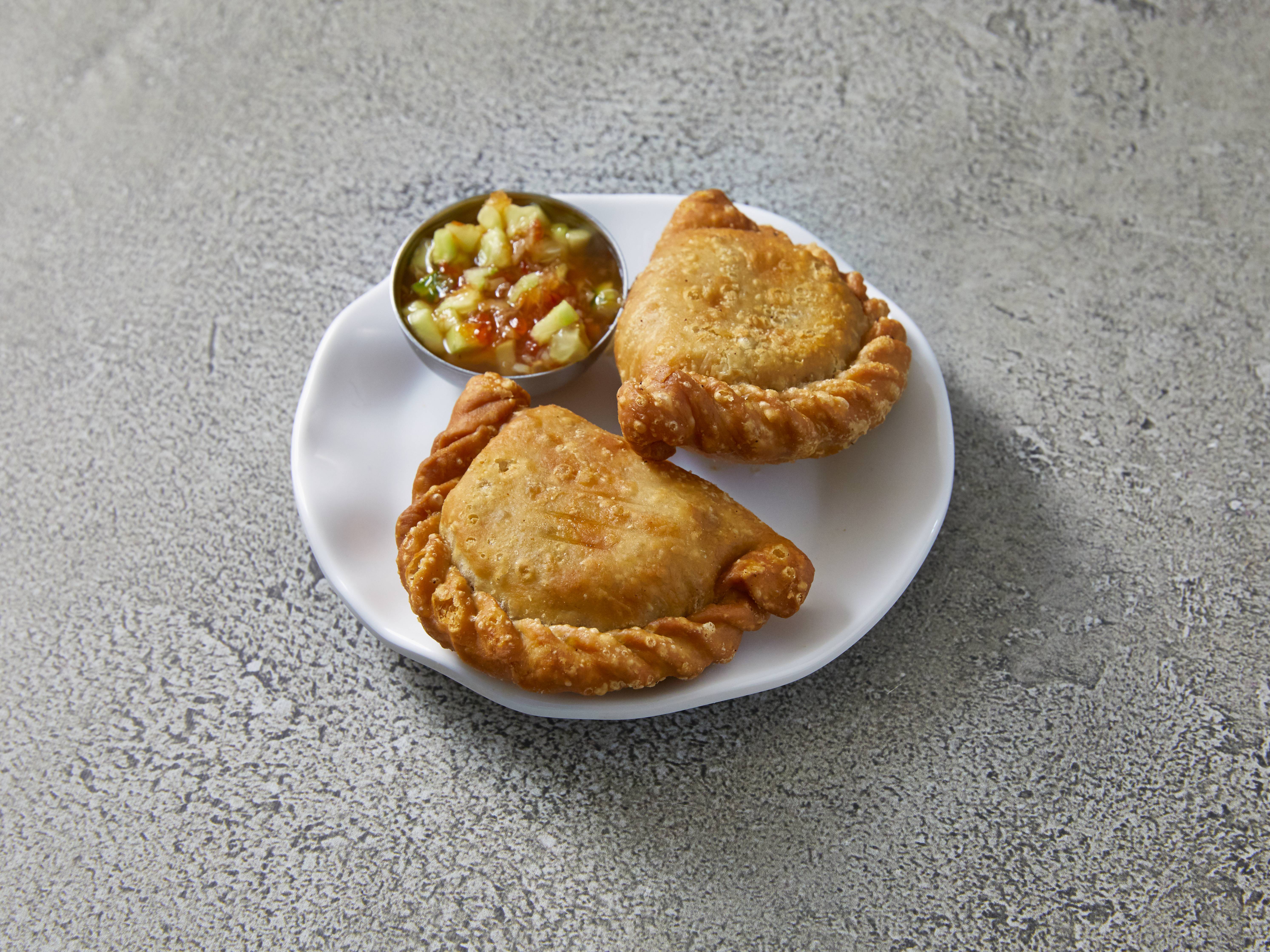 Order Curry Puffs (2 pcs) food online from Golden Bangkok store, Sterling Heights on bringmethat.com
