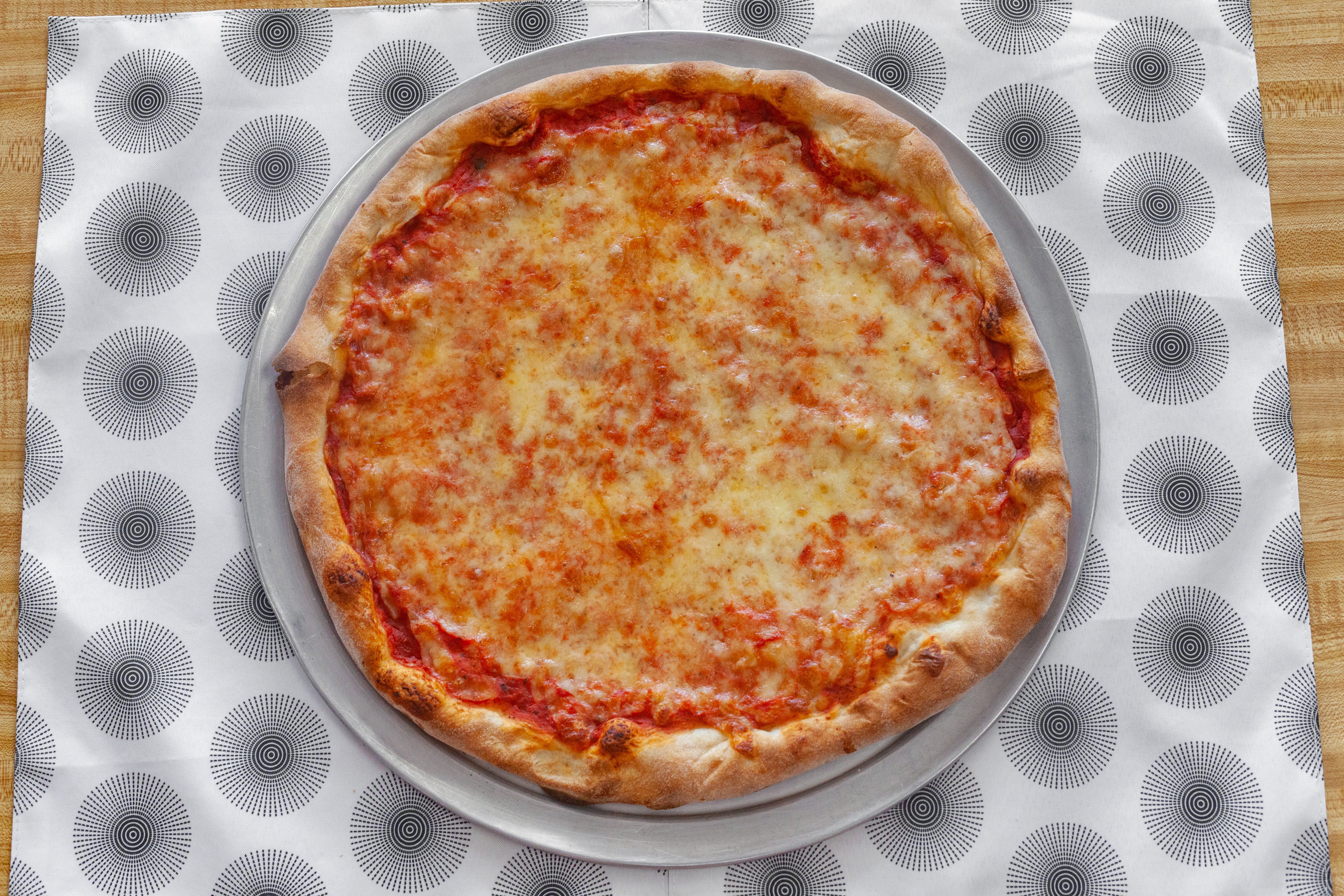 Order Homemade Cheese Pizza - Medium 14'' (6 Slices) food online from Mr D's Pizzeria Steaks & Subs store, Wildwood on bringmethat.com