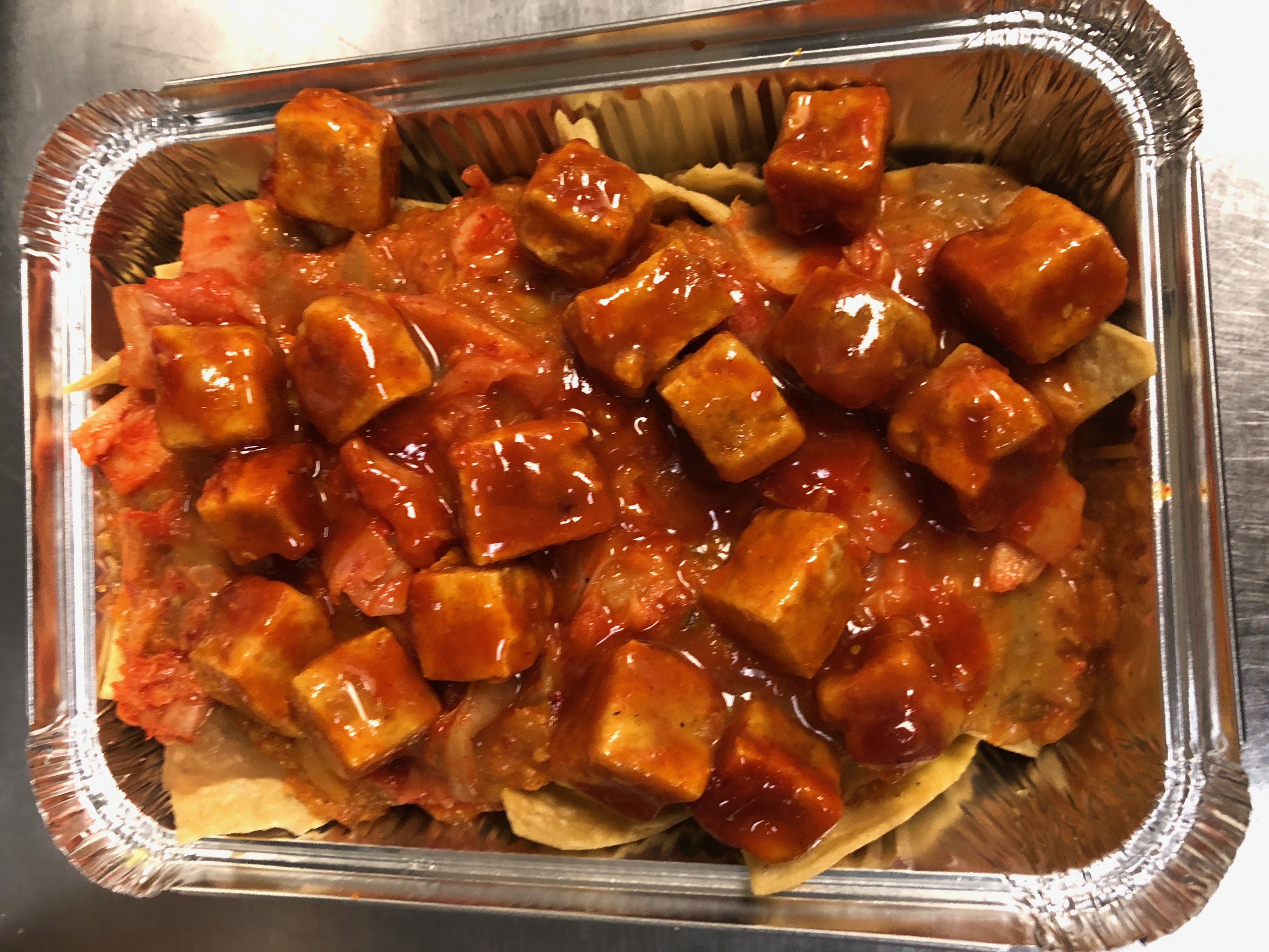 Order Korean Vegan Nachos food online from Kimchi grill store, Brooklyn on bringmethat.com
