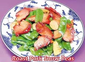 Order 88. Roast Pork with Snow Peas 雪豆叉烧 food online from He Rui store, Oklahoma City on bringmethat.com