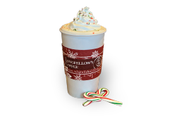 Order Peppermint White Hot Chocolate food online from Longfellow Coffee store, Kinnelon on bringmethat.com