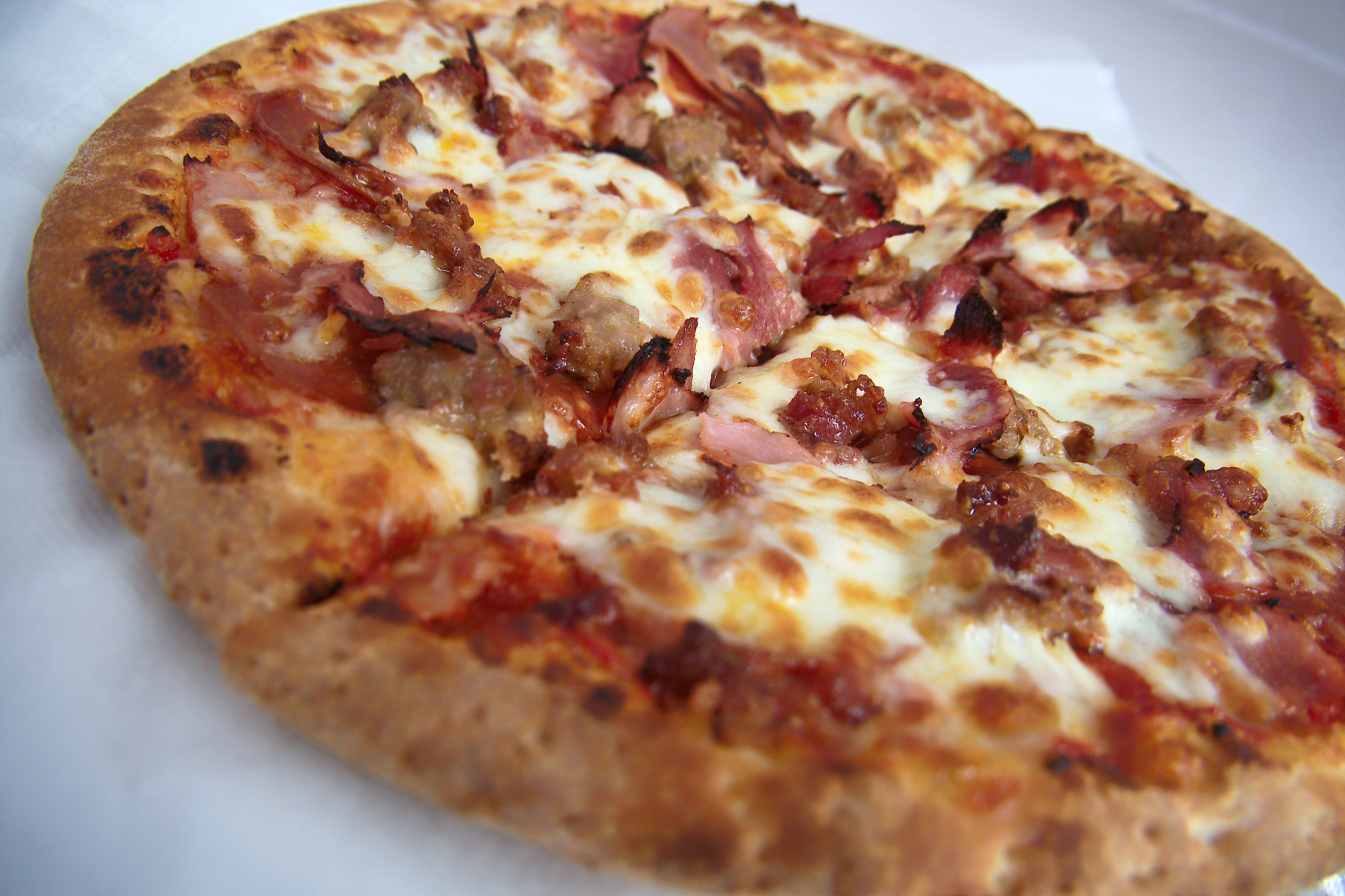 Order Meat Lovers Pizza - Small 10'' food online from Pizza Pie Me store, Arlington on bringmethat.com