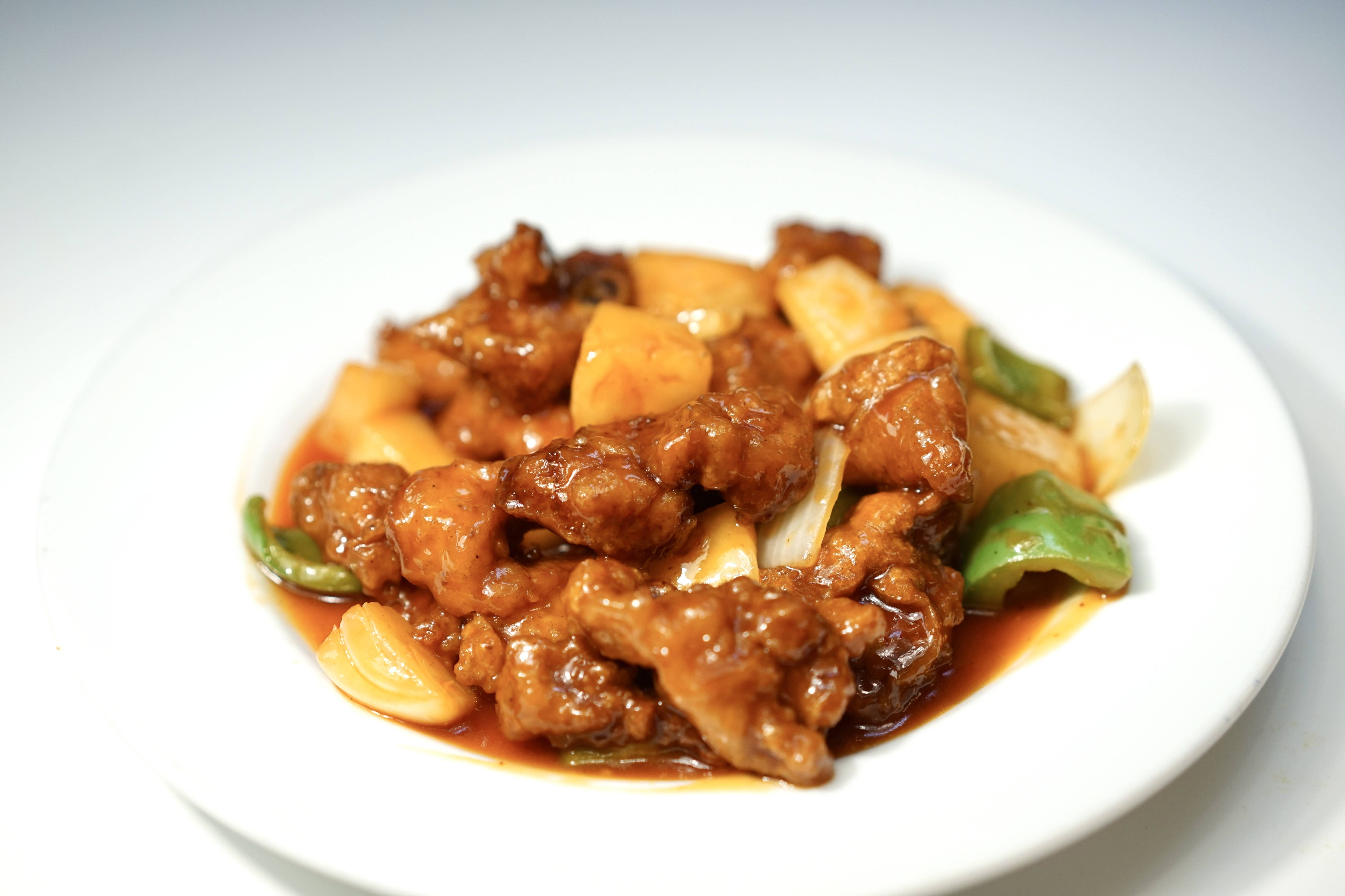 Order Pork Ribs with Peking Sauce  京都 肉排 food online from China One Express store, Overland Park on bringmethat.com