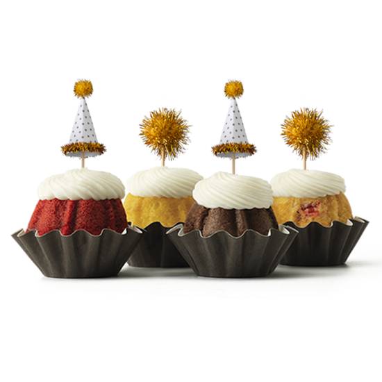 Order Gold Sparkle Hats & Poms Bundtinis® - Signature Assortment food online from Nothing Bundt Cakes store, San Marcos on bringmethat.com