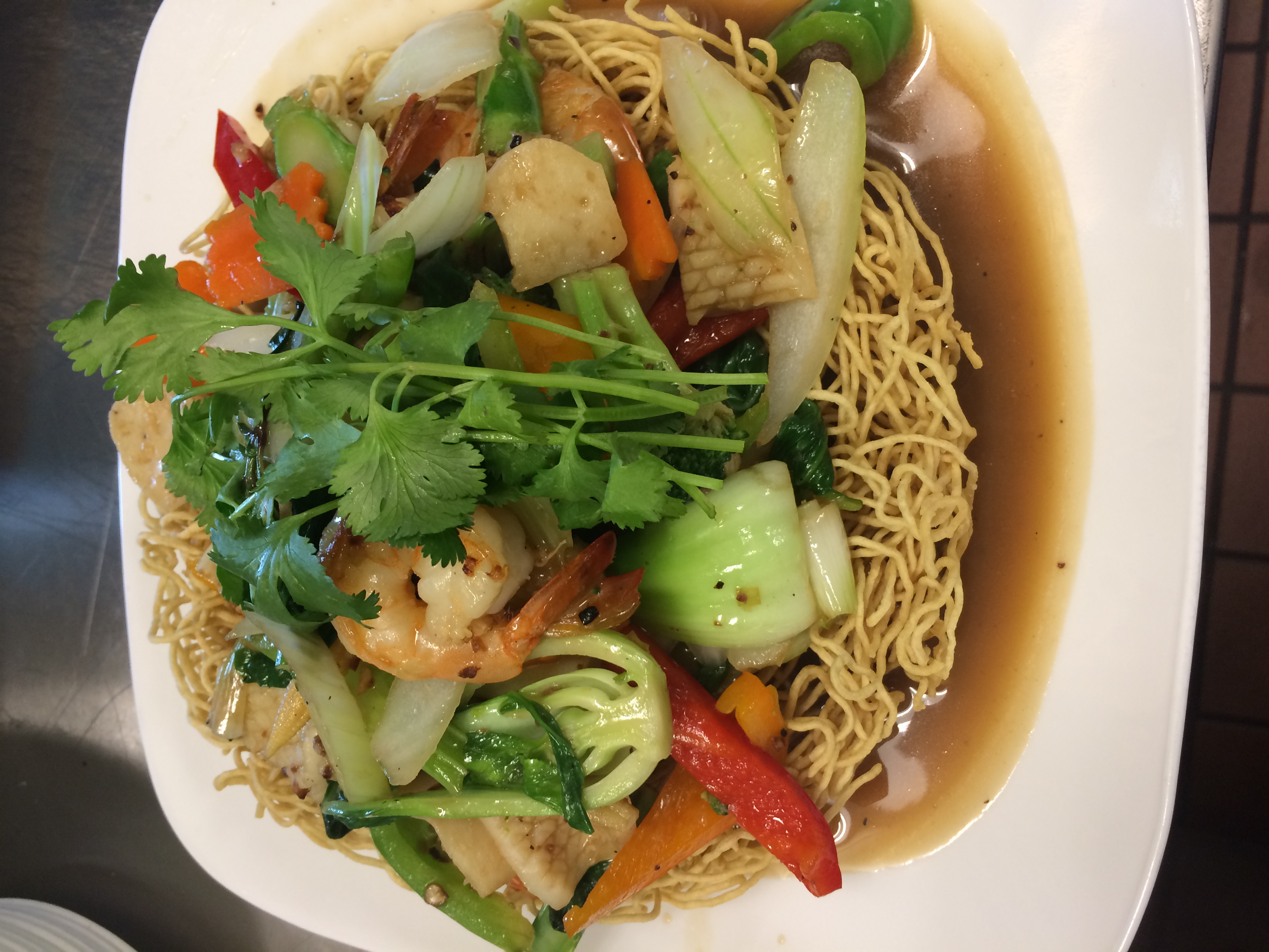 Order X1. Egg Noodle Seafood Combo  food online from Pho Amour store, Fontana on bringmethat.com