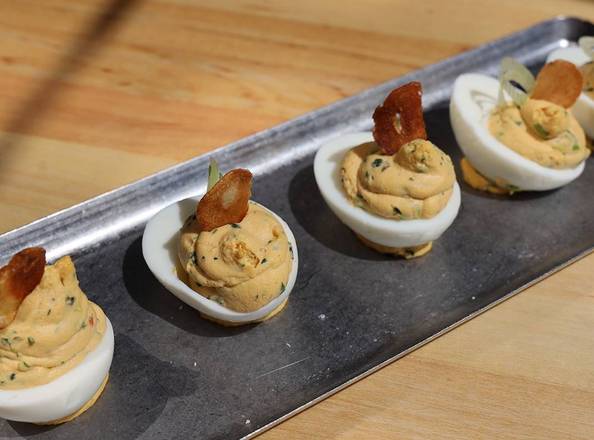 Order Thai Chile Deviled Eggs  food online from Goose Island Brewhouse store, Chicago on bringmethat.com