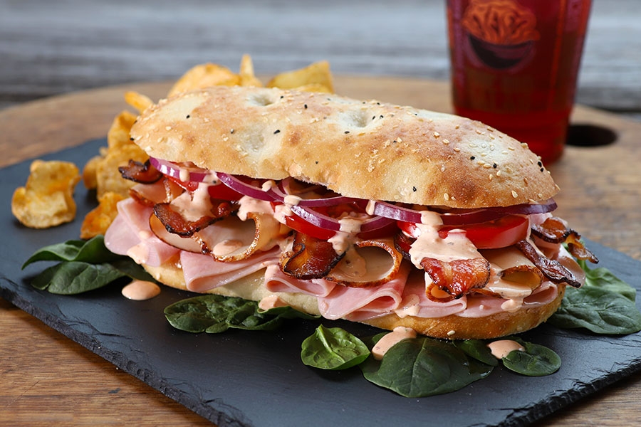 Order Spicy Turkey Club food online from The Big Salad store, Woodhaven on bringmethat.com