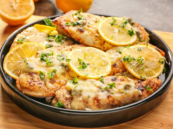 Order Chicken Piccata food online from Marchiori Catering store, St. Clair Shores on bringmethat.com