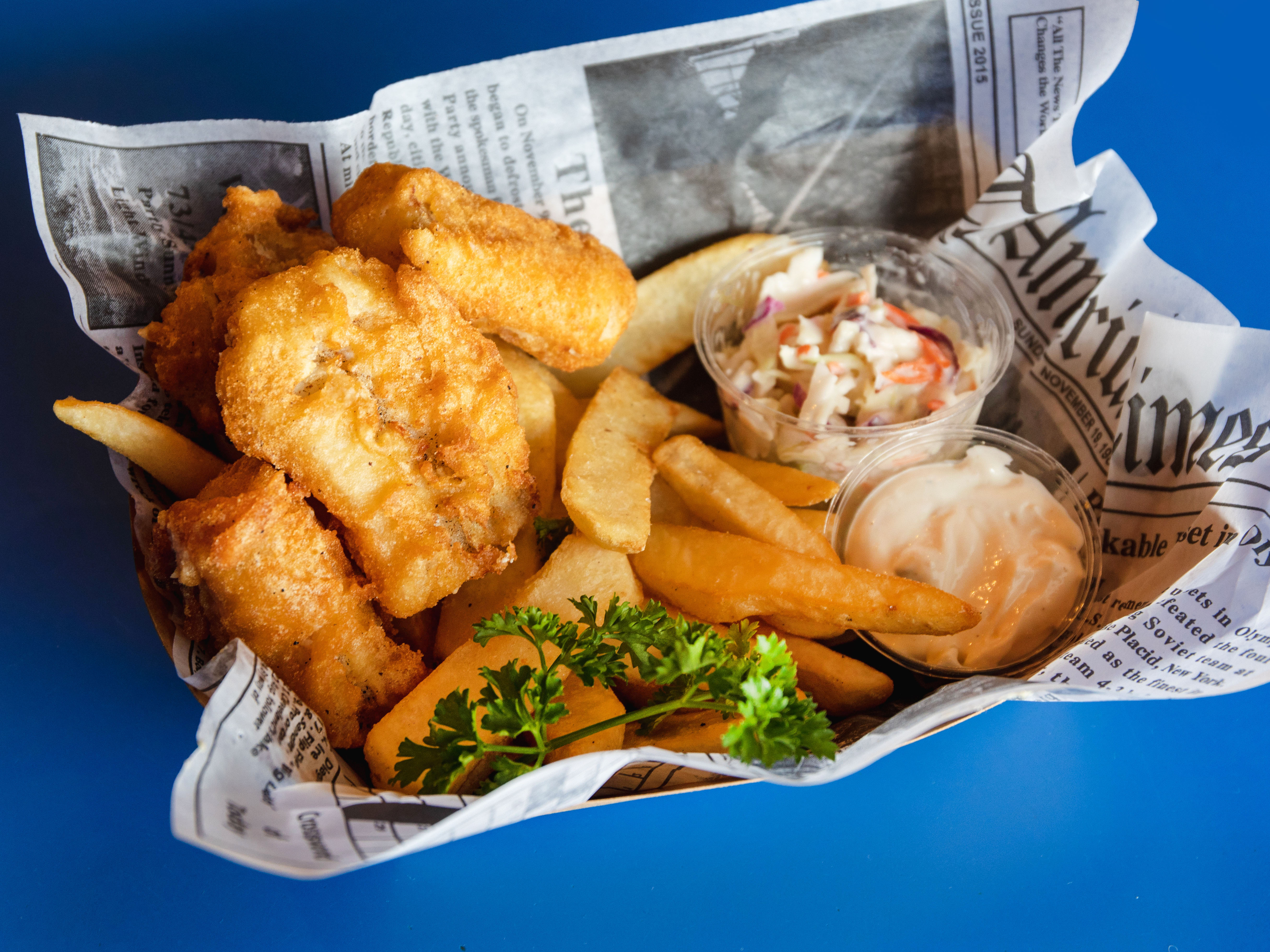 Order Cod Fish and Chips food online from London Fish & Chips store, San Bruno on bringmethat.com