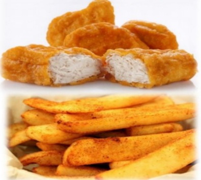Order Kids 6 Chicken Nuggets with Fries food online from Taste Of Greek store, Kingwood on bringmethat.com