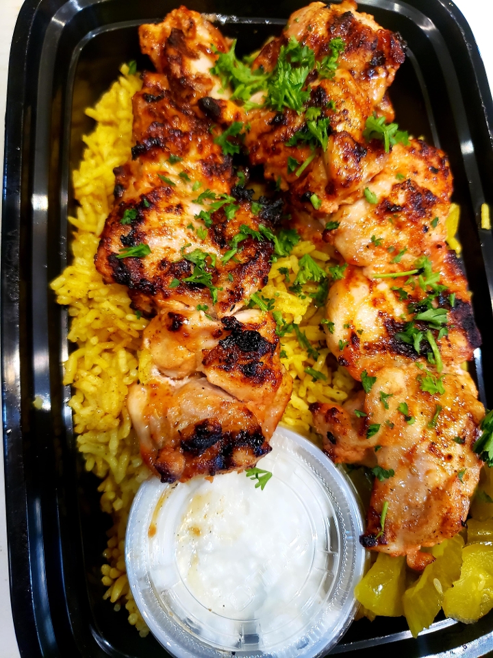 Order Chicken Tawook Kabob food online from Manakeesh Cafe Bakery store, Philadelphia on bringmethat.com