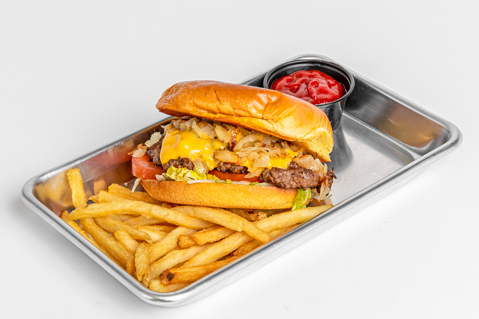 Order Cheeseburger food online from Bud Burgers store, Roswell on bringmethat.com