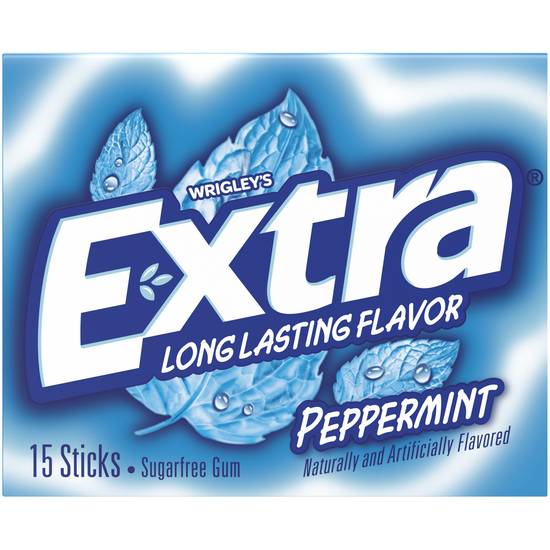 Order Extra Sugarfree Gum Peppermint (15 ct) food online from Rite Aid store, Yamhill County on bringmethat.com