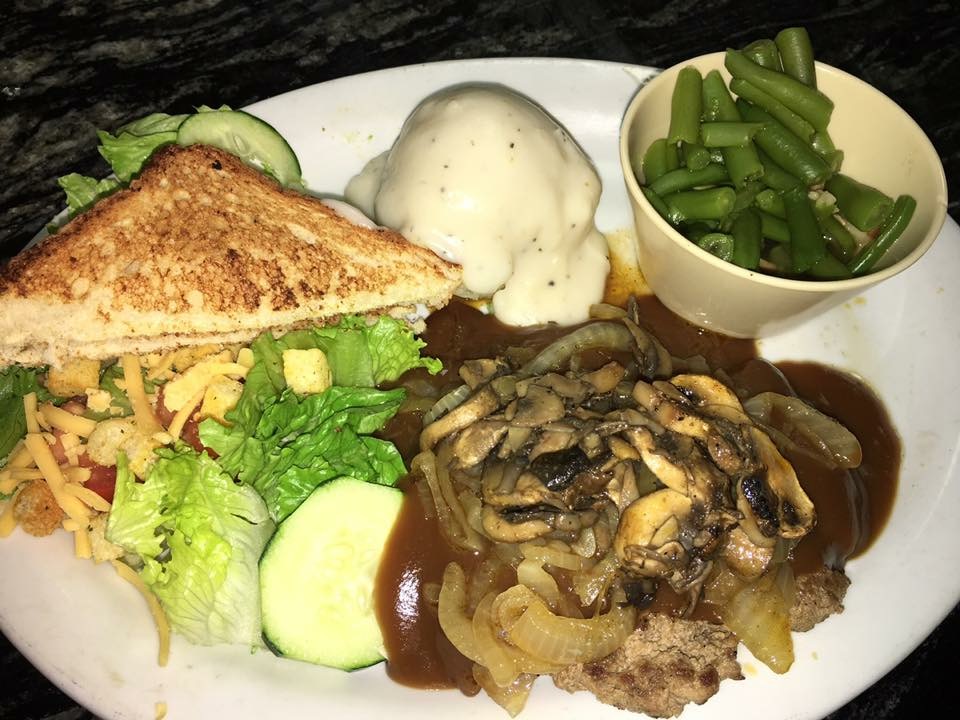 Order Hamburger Steak food online from Ranch House Burgers II store, Mission on bringmethat.com