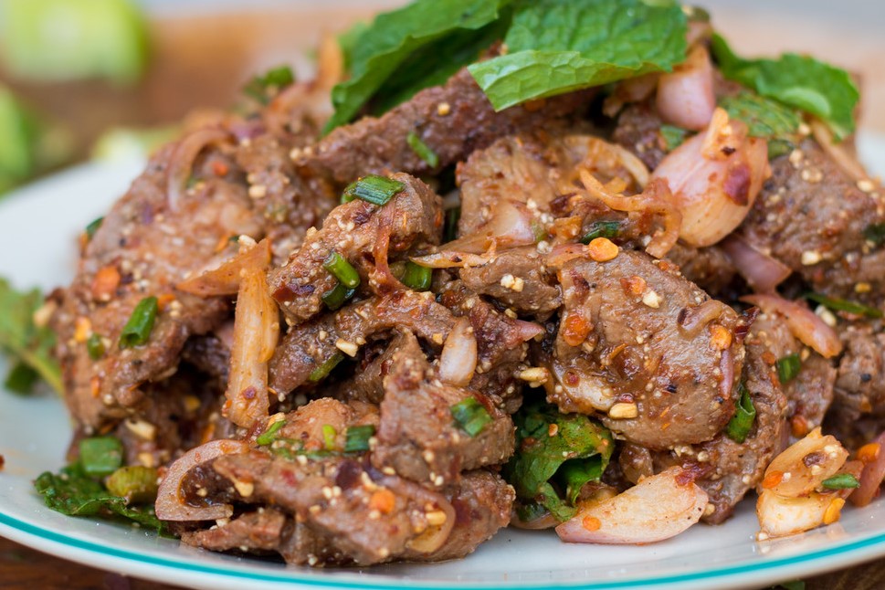 Order Waterfall Beef Salad food online from Thai Fiesta Cafe store, Paramount on bringmethat.com