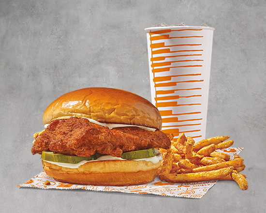 Order NEW Classic Blackened Chicken Sandwich Combo food online from Popeyes store, Fullerton on bringmethat.com
