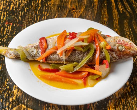 Order WHOLE STEAMED SNAPPER (3/4-1LB) food online from Bickles 2 Go store, New York on bringmethat.com