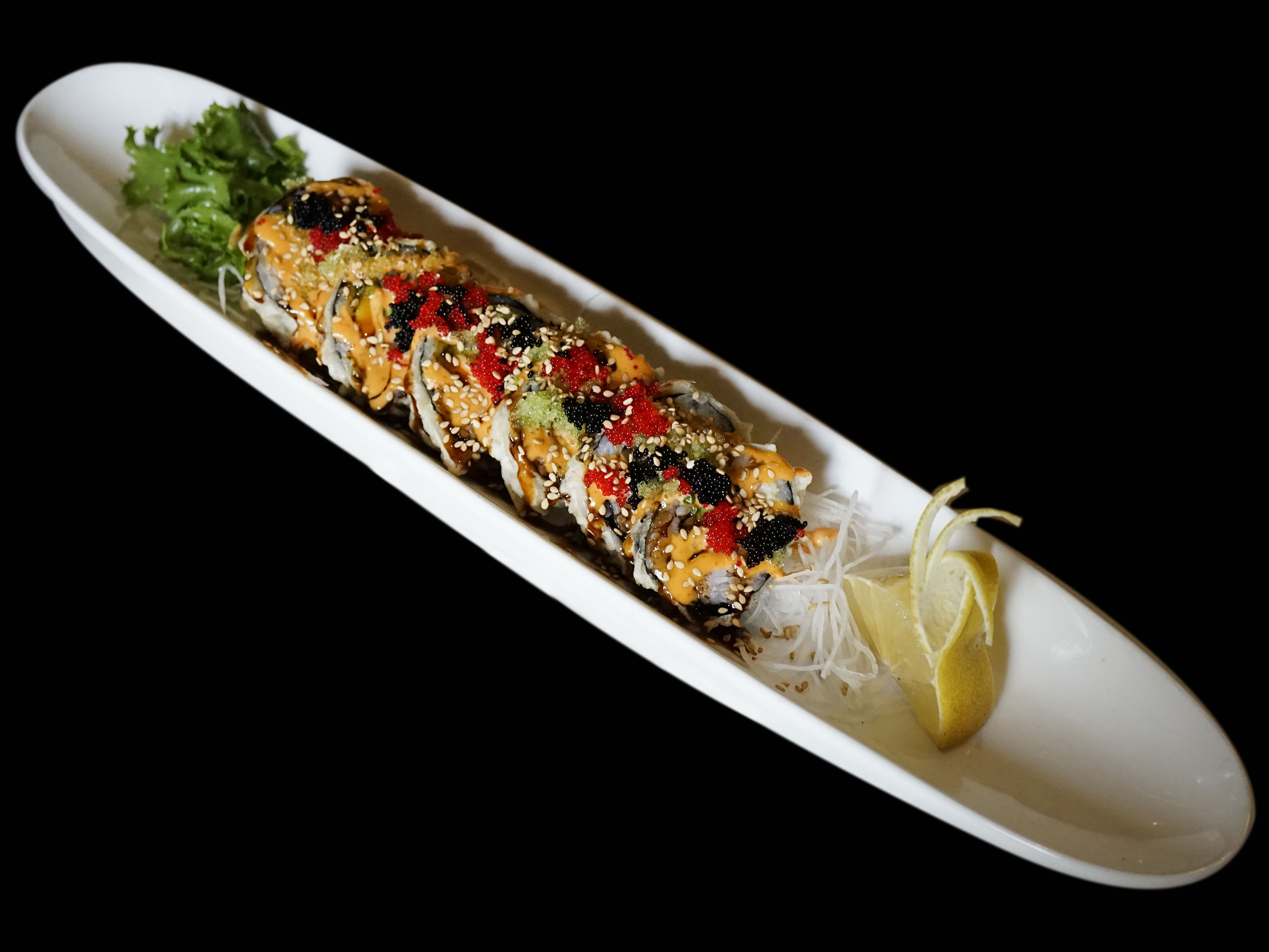 Order Godzilla Roll food online from Asari Sushi store, New York on bringmethat.com