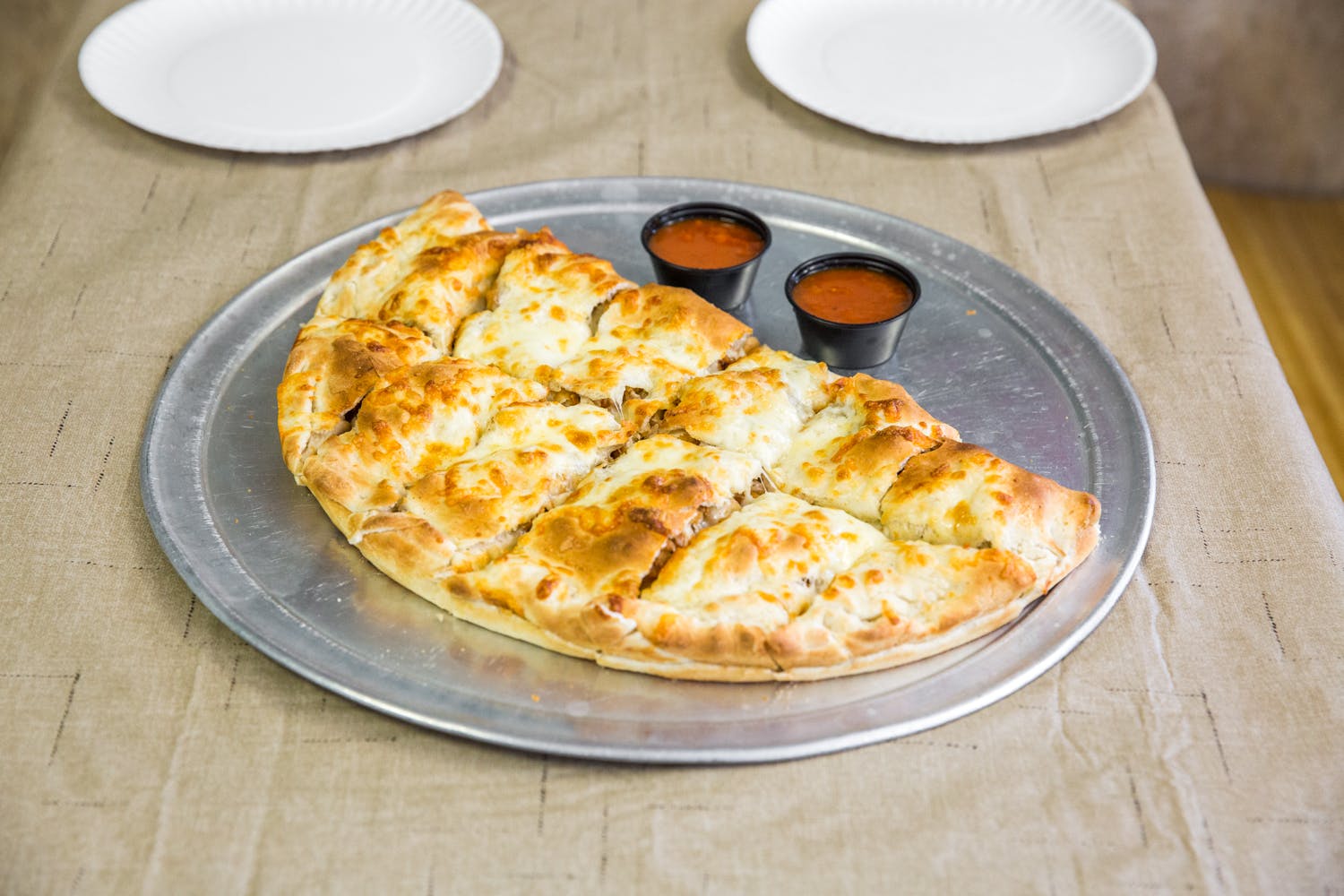Order Steak & Cheese Calzone - Small 10'' food online from Oakland Ave Pizza & Subs store, Methuen on bringmethat.com