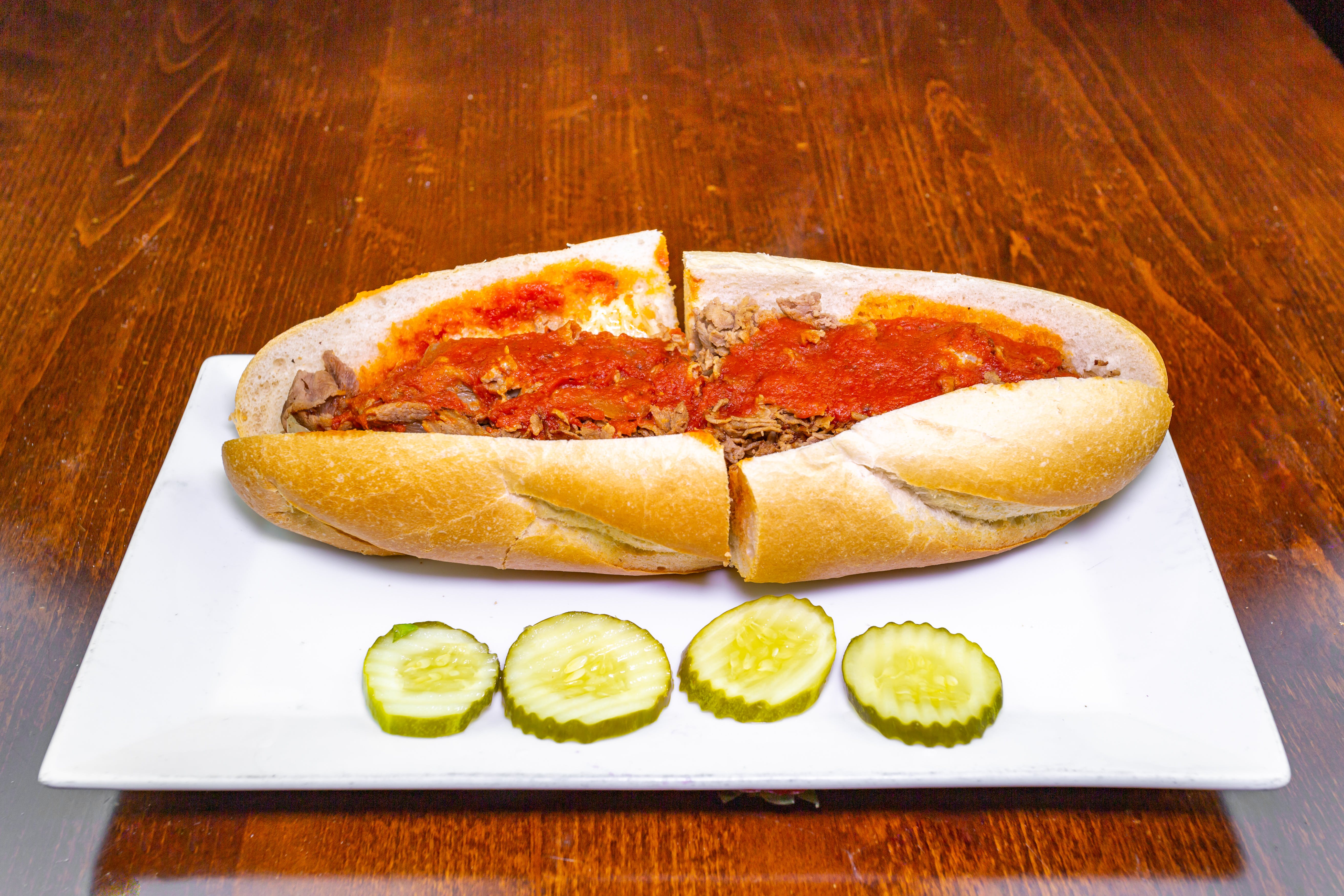 Order Cheesesteak Sub - Small 6'' food online from Zio's Pizza store, Allentown on bringmethat.com