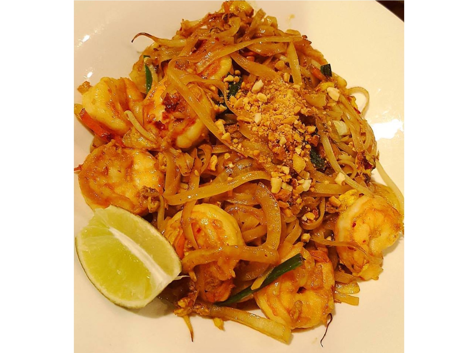 Order Pad Thai Rice Noodles food online from David's Dumpling & Noodle Bar store, Raleigh on bringmethat.com