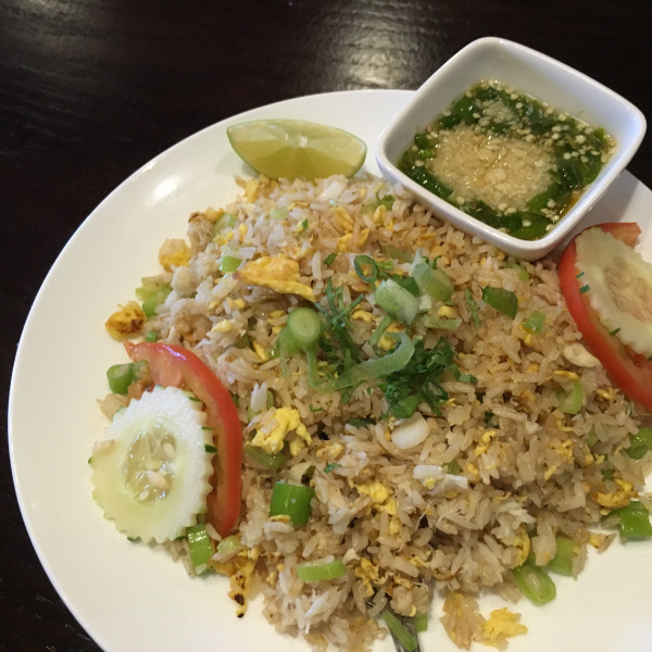Order R6. Crabmeat Fried Rice food online from Thai Pin store, Lawrence Township on bringmethat.com