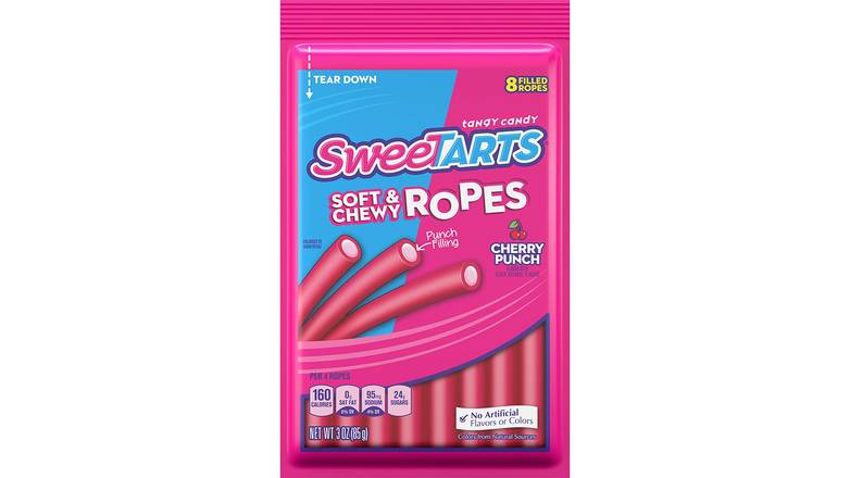 Order Sweetarts Soft And Chewy Ropes Cherry Punch food online from Red Roof Market store, Lafollette on bringmethat.com