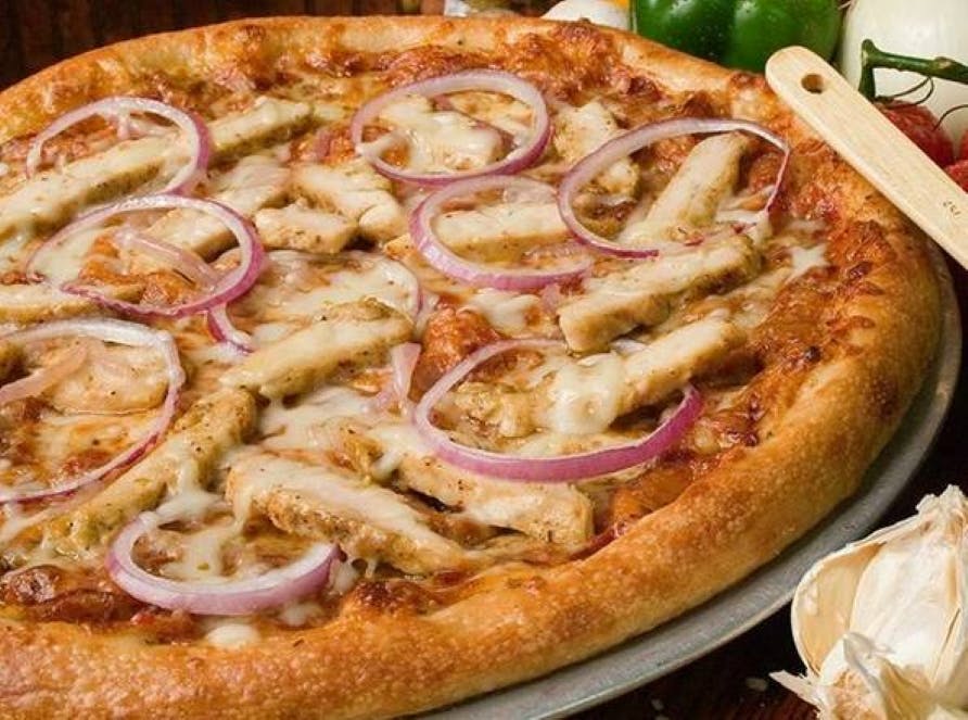 Order Da' Bronx BBQ Chicken Pie - 10" food online from NYPD Pizza store, Orlando on bringmethat.com