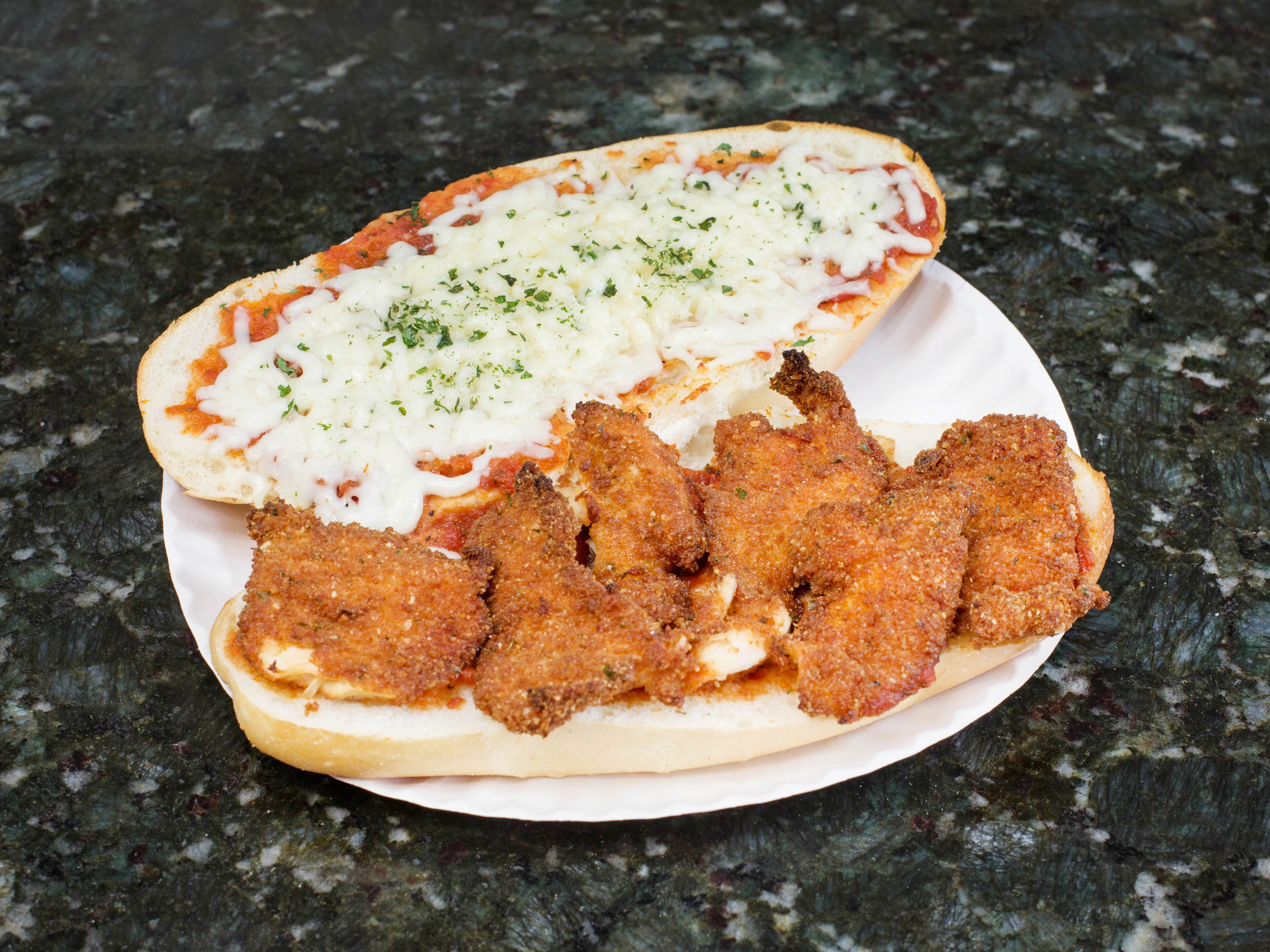 Order Chicken Parmigiana Hot Sub food online from Century One Pizza store, Jersey City on bringmethat.com