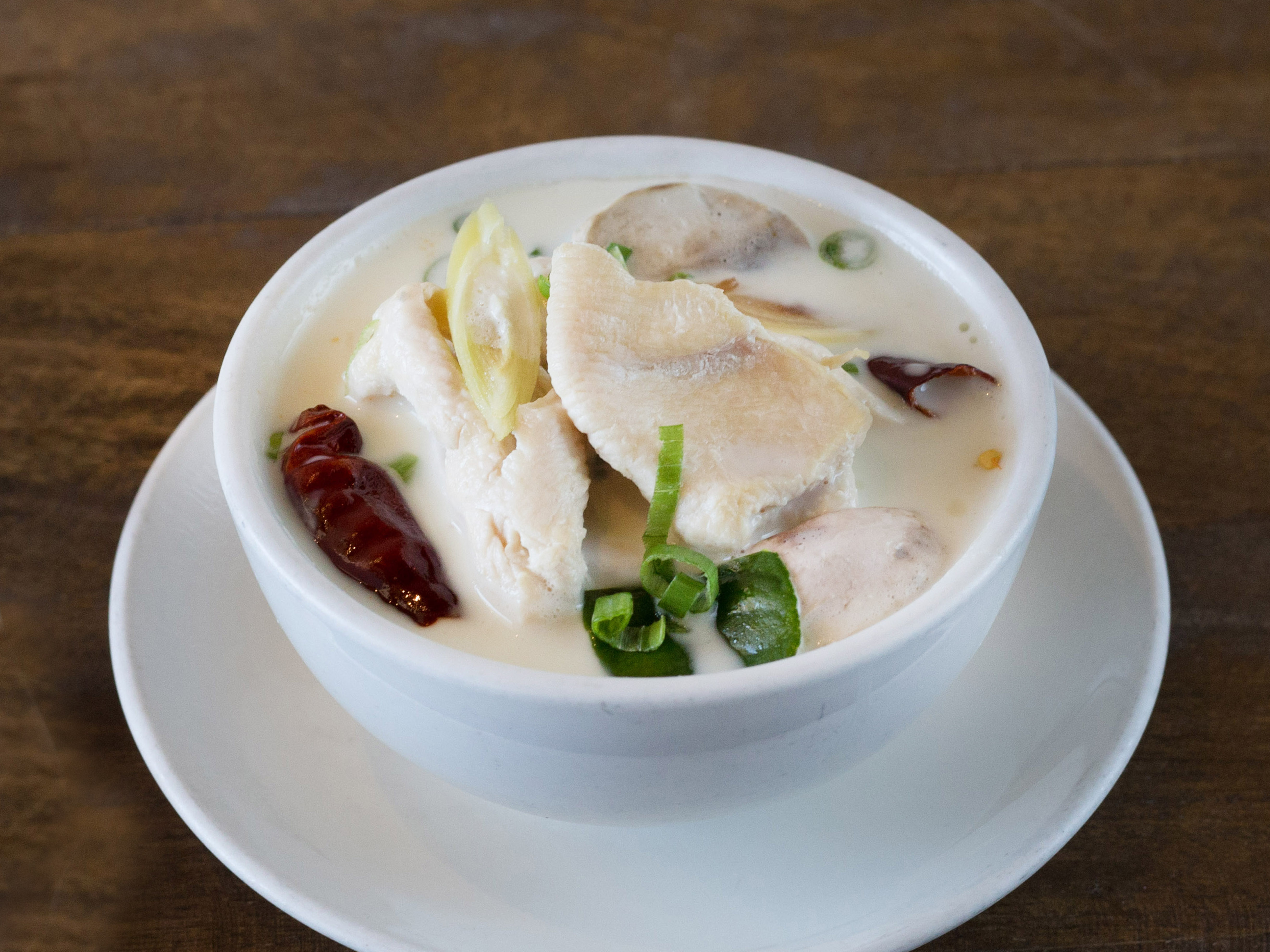 Order Tom Kha Soup food online from Thai Jin store, Houston on bringmethat.com