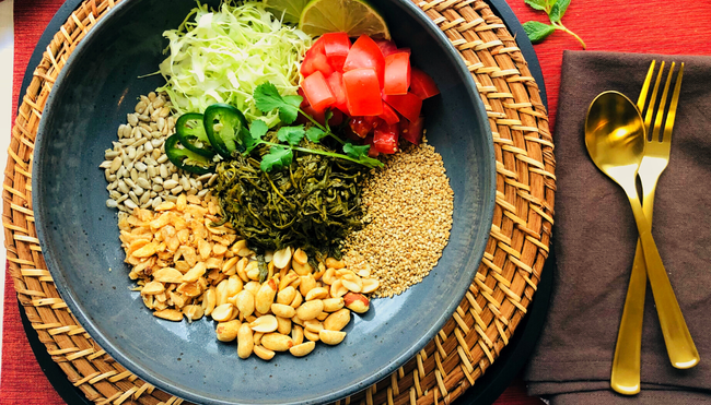 Order Shoo Share Tea Leaf Salad (Vegan) food online from Top Burmese store, Beaverton on bringmethat.com