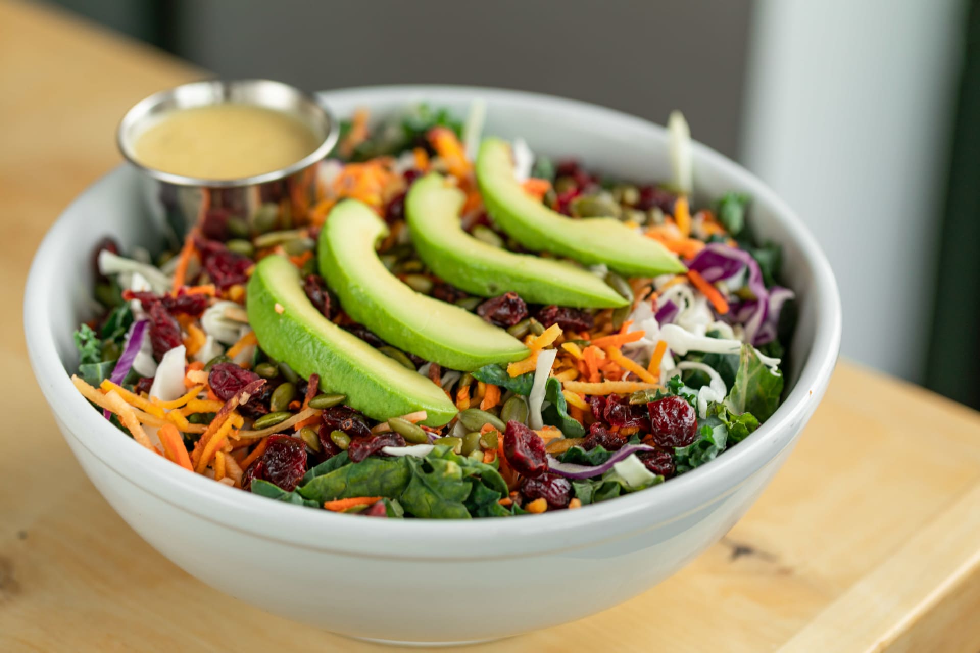 Order Vegan Kale Salad food online from Rincon Brewery store, Ventura on bringmethat.com
