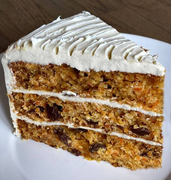 Order Carrot Cake, slice food online from Georgios Pizza Crystal Lake store, Crystal Lake on bringmethat.com