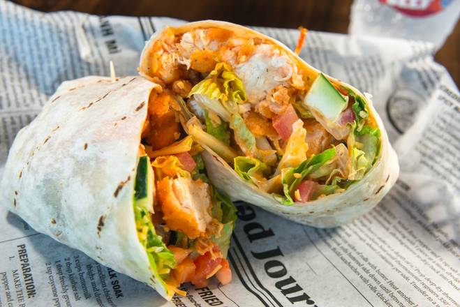 Order Buffalo Chicken Wrap food online from Sporty Restaurant & Catering store, Bloomingdale on bringmethat.com