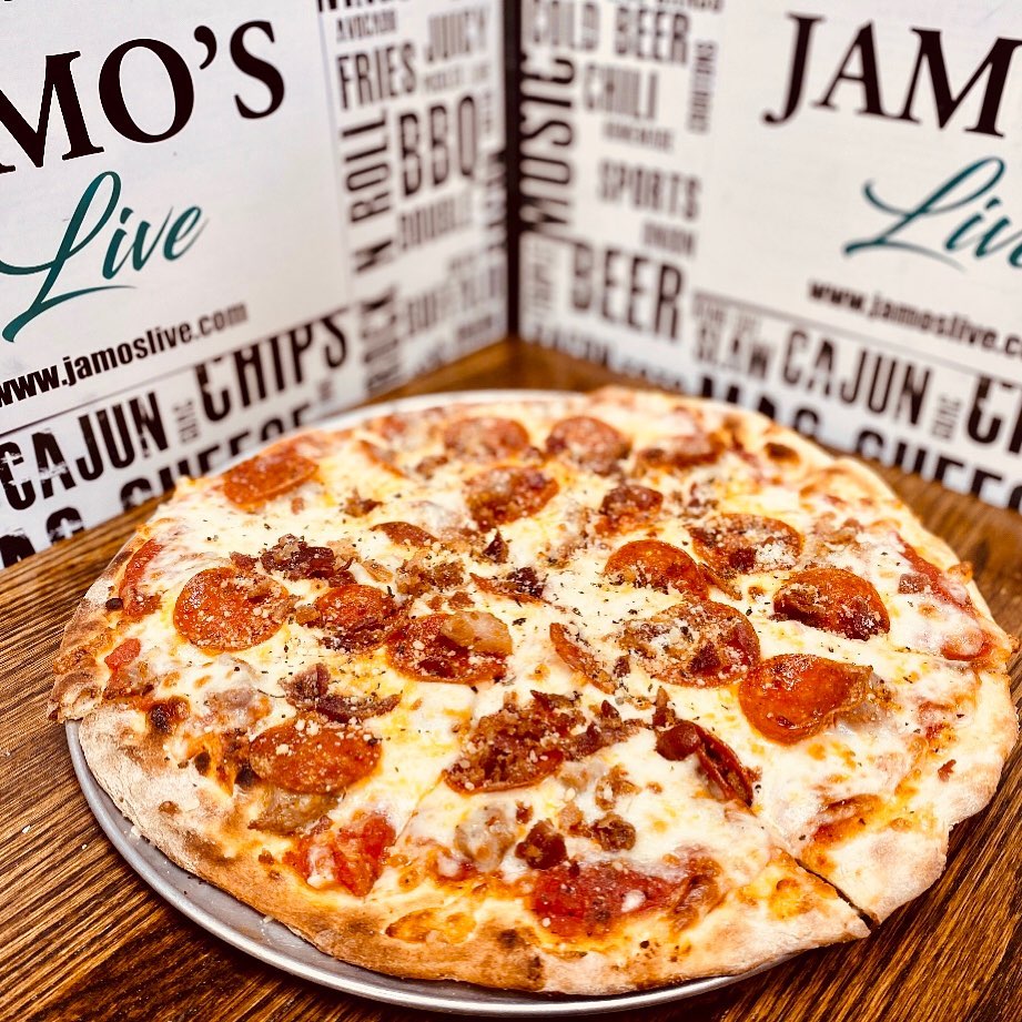 Order Meat Lovers Pizza food online from Jamo Live store, Mokena on bringmethat.com