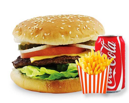 Order Cheeseburger Combo food online from Us Kennedy Fried Chicken store, New York on bringmethat.com