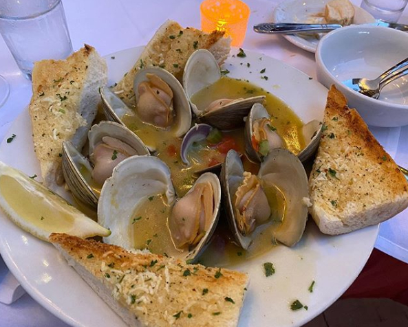 Order Fresh Steamed Clams food online from Chase Restaurant & Lounge store, Santa Barbara on bringmethat.com