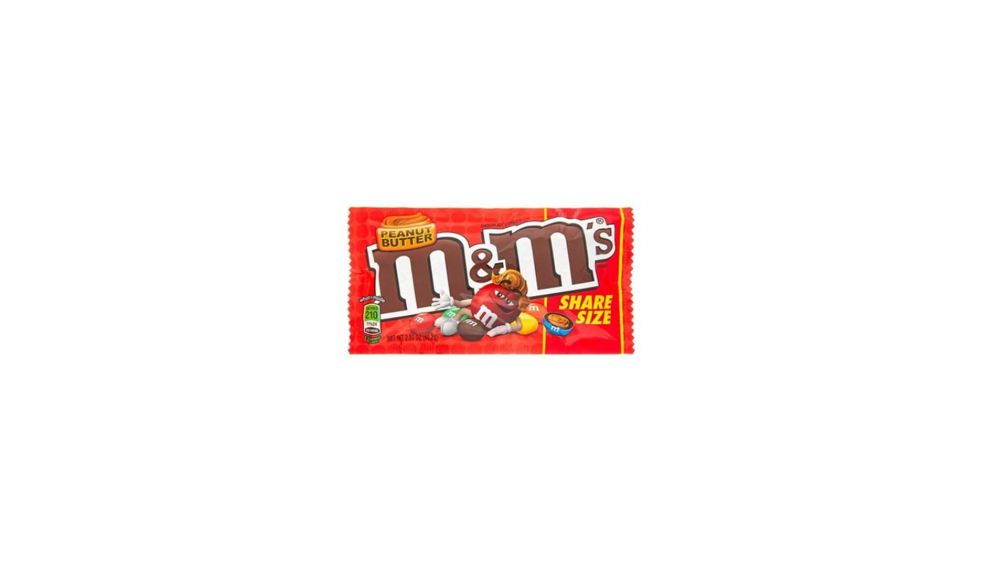 Order M&M's Peanut Butter Chocolate 2.83 oz. food online from Luv Mart store, Santa Cruz on bringmethat.com
