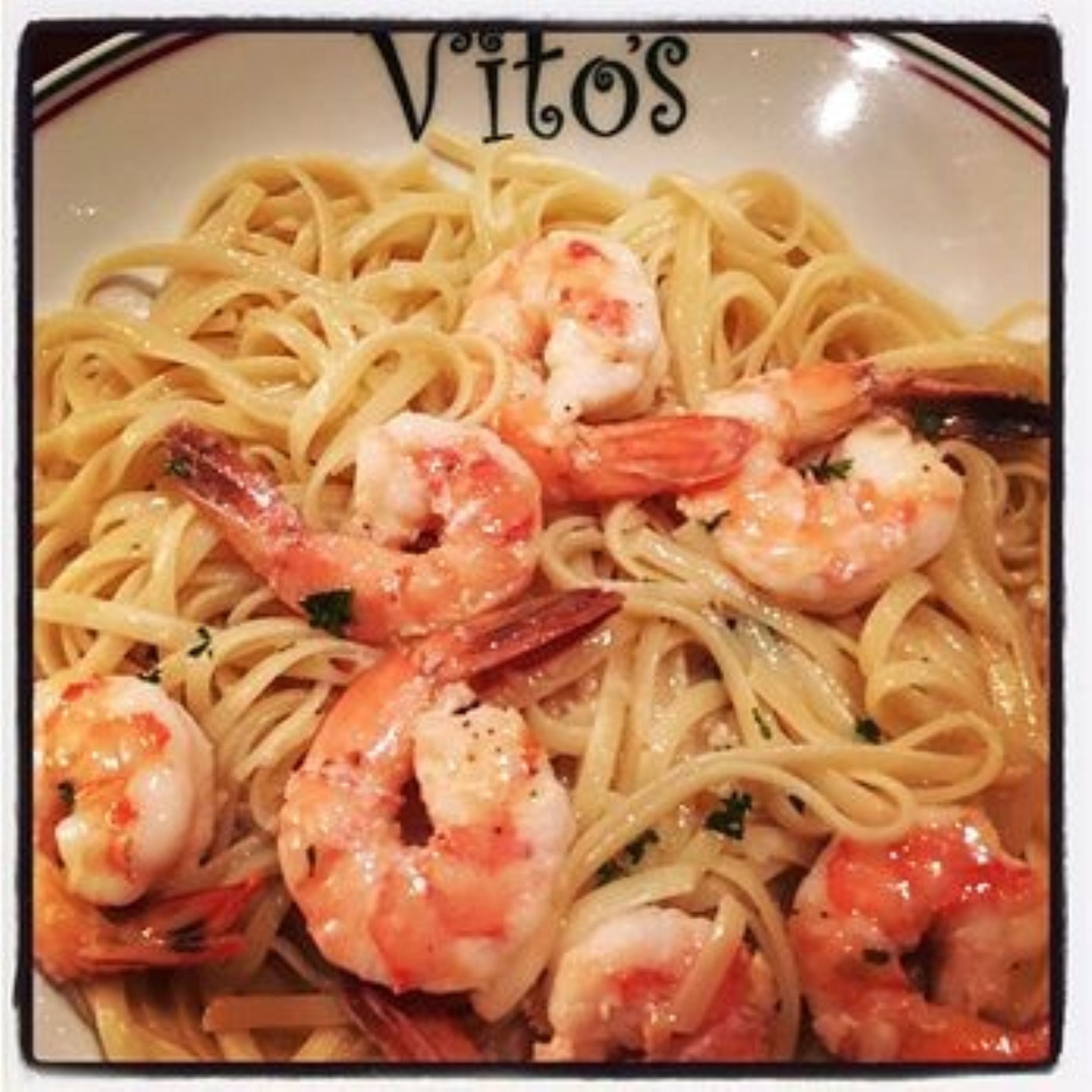 Order Shrimp Scampy - Entree food online from Vito Italian Restaurant store, Berryville on bringmethat.com
