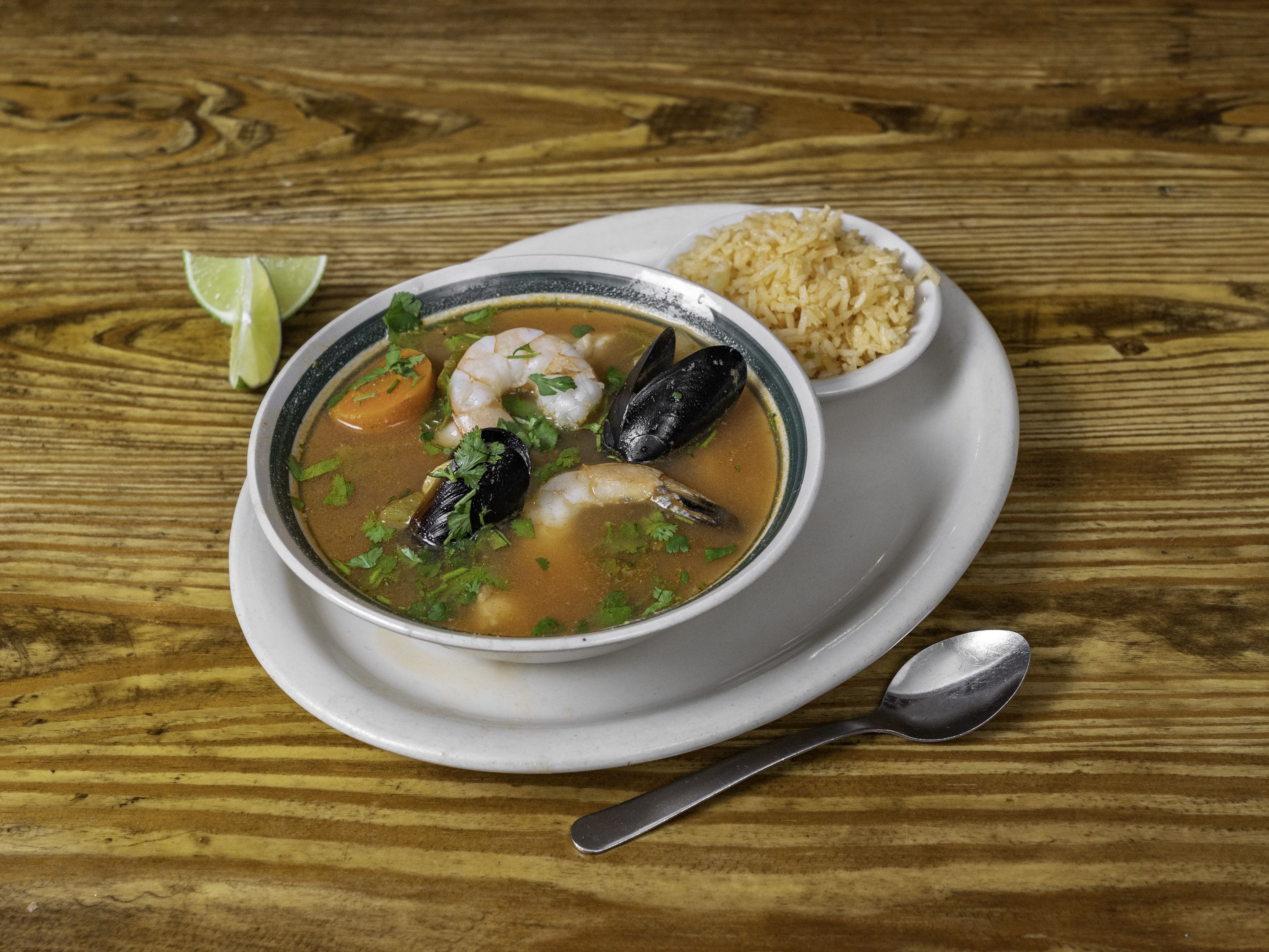 Order Fresh Seafood Soup food online from Tecate Mexican Restaurant store, Houston on bringmethat.com