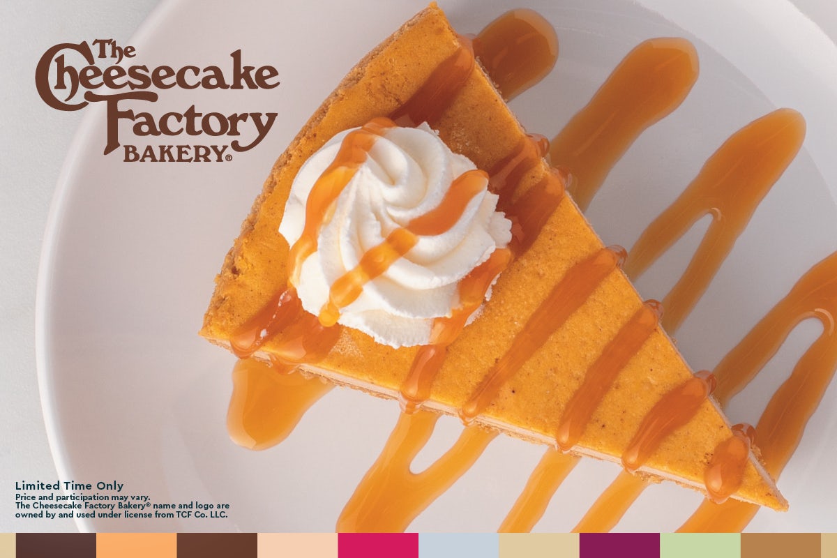 Order The Cheesecake Factory Bakery Pumpkin Cheesecake food online from Fazoli store, Evansville on bringmethat.com
