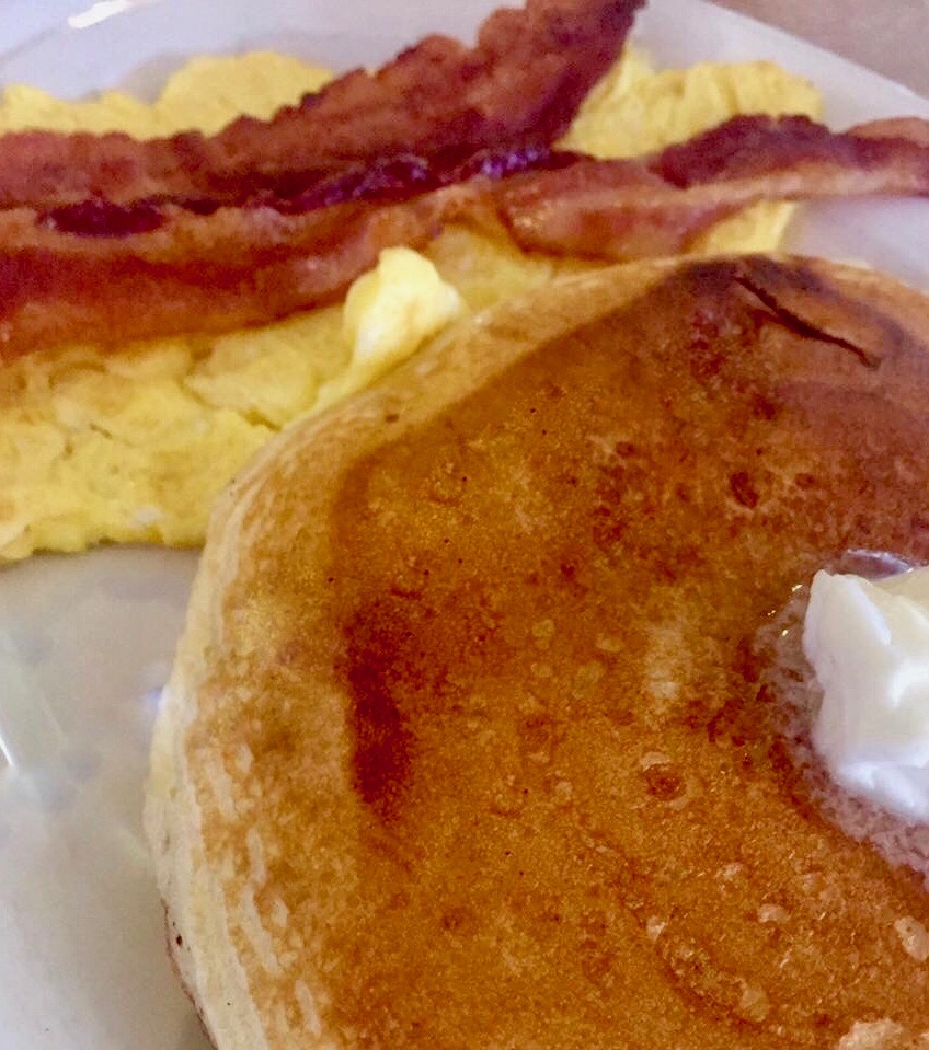 Order 2 Eggs, 2 Pancakes, 2 Bacon Breakfast Combo food online from Tonys Freehold Grill store, Freehold on bringmethat.com