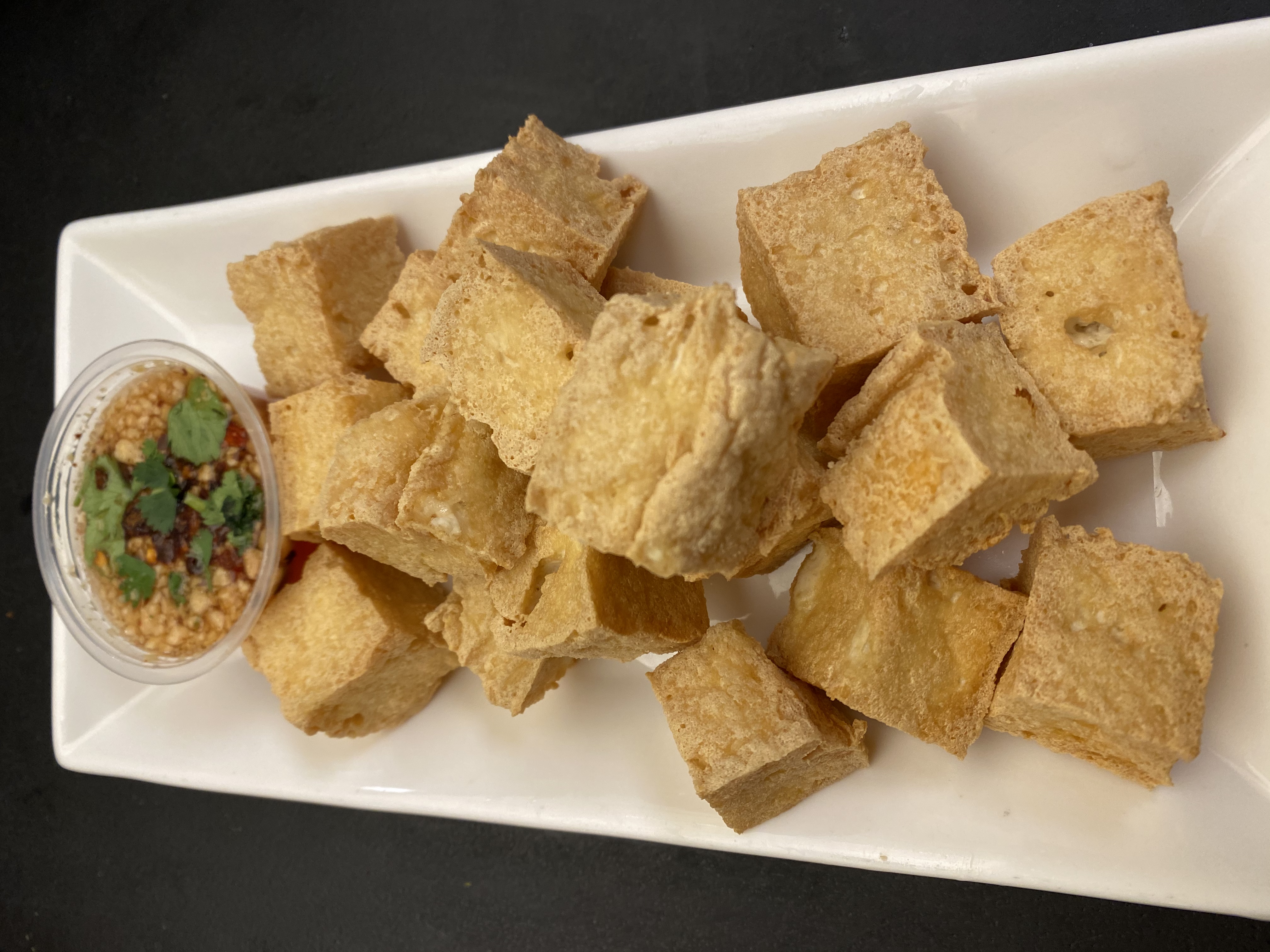 Order A12. Fried Tofu  food online from Lil' Bowl store, Manassas on bringmethat.com