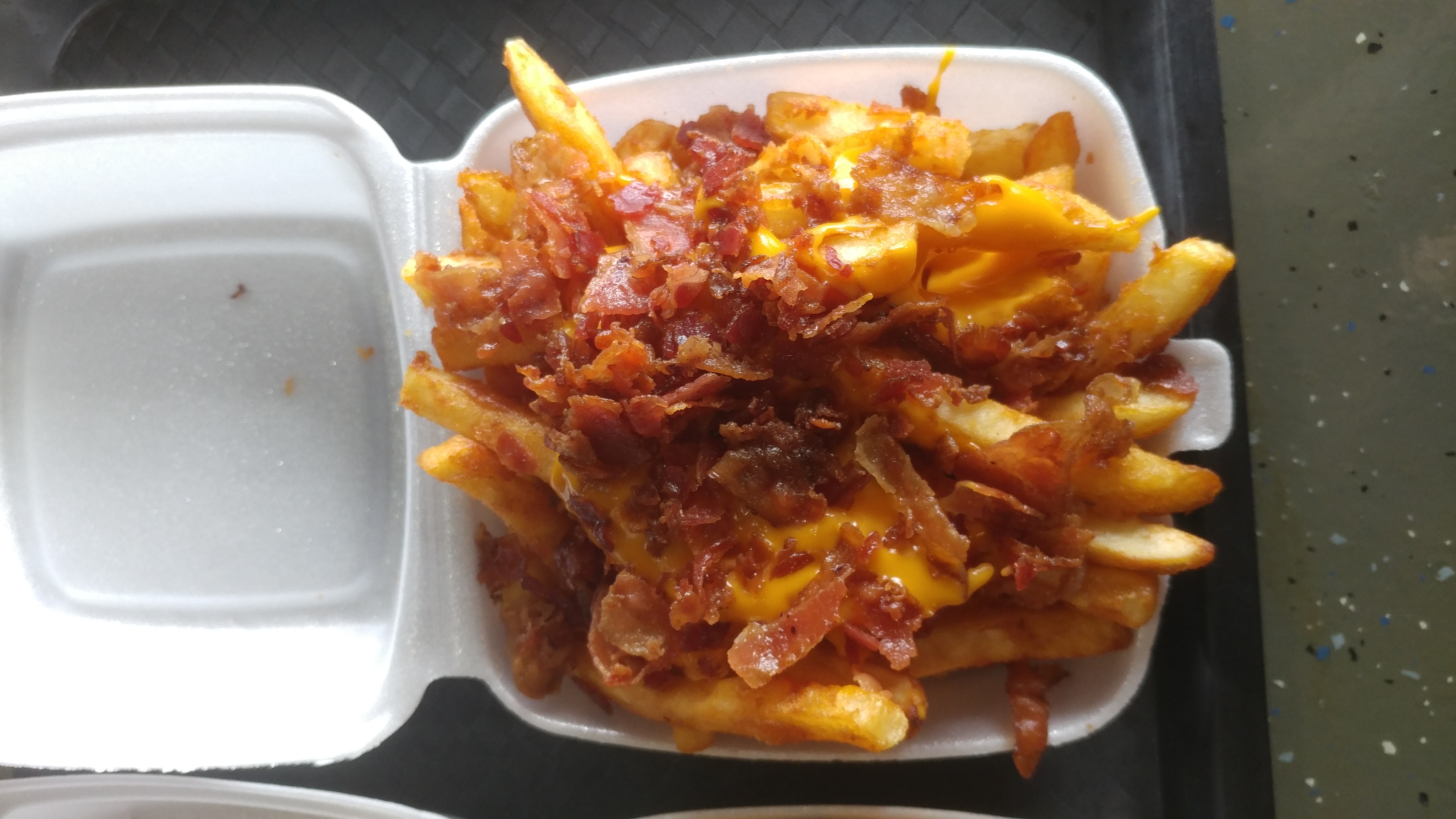 Order Bacon Cheese Waffle Fries food online from Aj store, West Lafayette on bringmethat.com