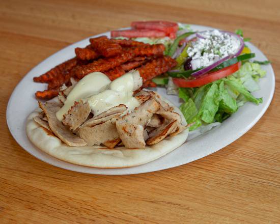 Order Chicken Gyros Dinner food online from Meat & Potato Eatery store, Mchenry on bringmethat.com